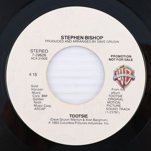 Stephen Bishop, Tootsie 1983 Promo NFS Stereo/Mono 45 rpm Single Record 7-29626